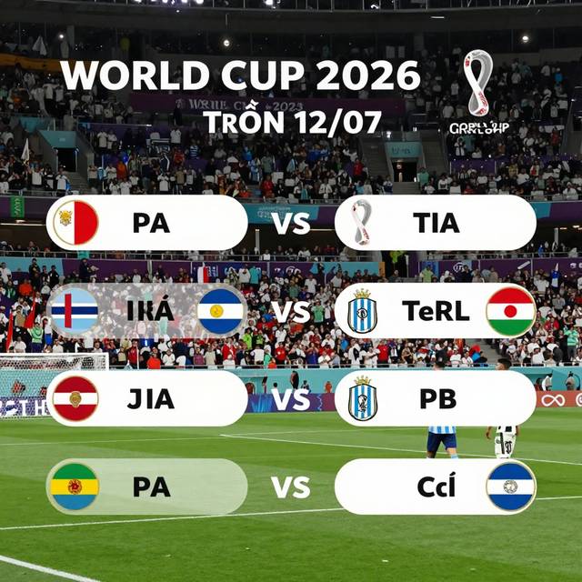World Cup 2026: Phân Tích Chiến Thuật Trận Đấu Ngày 12/07 – Vòng Loại Trực Tiếp